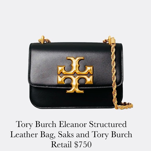 Tory Burch Handbags - Tory Burch Eleanor Chain Convertible Shoulder Square Bag, Retails $730